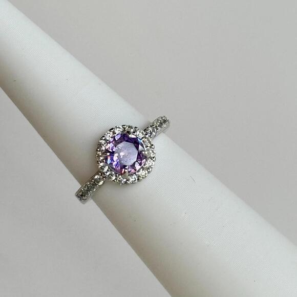 Bomb Party Adjustable Kids , Pinky, Toe, Mid Finger Ring Purple Topaz - Picture 1 of 10